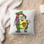 ヘッドホン付き音楽アボカド クッション (ブランケット)