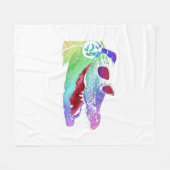 ヘッドホン及びサングラス付アリゲーター フリースブランケット (正面(横))