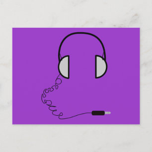 ヘッドホン ポストカード