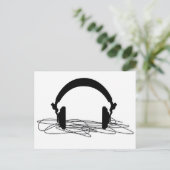 ヘッドホン ポストカード (スタンド正面)