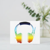 ヘッドホン ポストカード (スタンド正面)