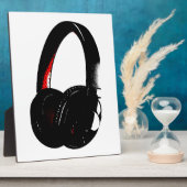 ヘッドホン ポップアート ヘッドホン フォトプラーク (側面)
