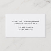 ヘッドホン | ミュージカル注記 名刺 (裏面)