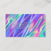 ヘッドホン | 液体カラフル背景 名刺 (裏面)