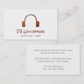 ヘッドホン |署名 名刺 (正面/裏面)