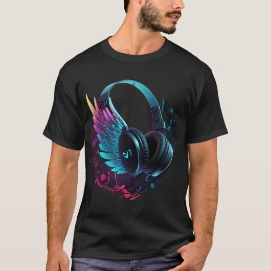 ヘッドホン 3 Tシャツ (正面)