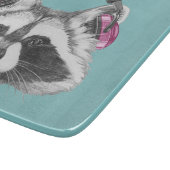 ヘッドホーンのアライグマ カッティングボード (角)