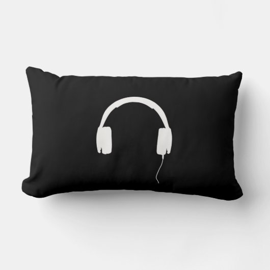 ヘッドホーンの枕 ランバークッション (正面)