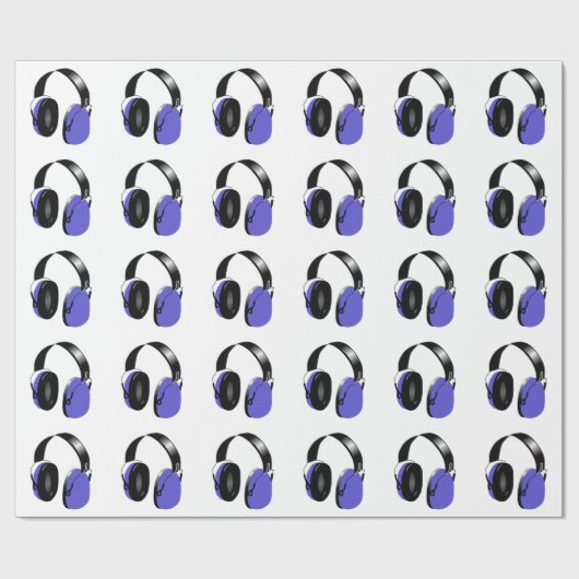 ヘッドホーンは包装紙を模造します ラッピングペーパー (フラット)