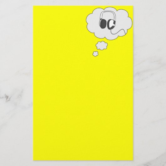 ヘッドホーン 便箋 (正面)