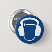 ヘッドホーン 缶バッジ (正面&裏面)