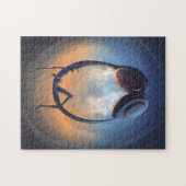 ヘッドホ聞ンからのロボットの音楽 ジグソーパズル (横)