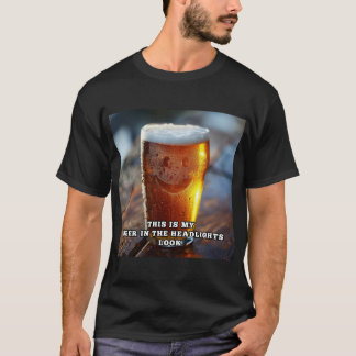 ヘッドライトでビールV3 Tシャツ
