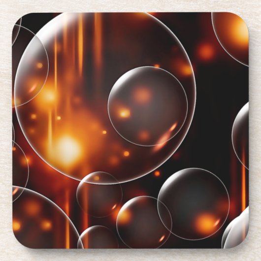 ヘッドライトの泡 コースター (正面)