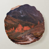 ヘッドライトの洗面器の10月ライト ラウンドクッション (裏面)