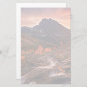 ヘッドライトの洗面器の10月ライト 便箋 (正面/裏面)