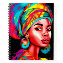 ヘッドラップ鮮やか付きカラフルポートレート