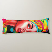 ヘッドラップ鮮やか付きカラフルポートレート ボディピロー (裏面)