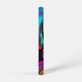 ヘッドラップ鮮やか付きカラフルポートレート SAMSUNG GALAXYケース (右側面)