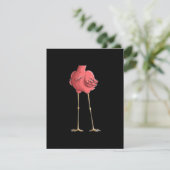 ヘッドレスカッコいいフラミンゴのハロウィーンの衣装ギフト 招待状 (スタンド正面)