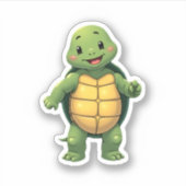 ヘッドレスクールタートルハロウィーンの衣装_ラおもしろいズ シール (正面)