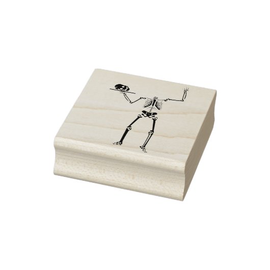 ヘッドレススケルトンシルエットアートスタンプ ラバースタンプ (スタンプ)