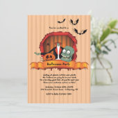 ヘッドレスハローウィンパーティ招待状 招待状 (スタンド正面)