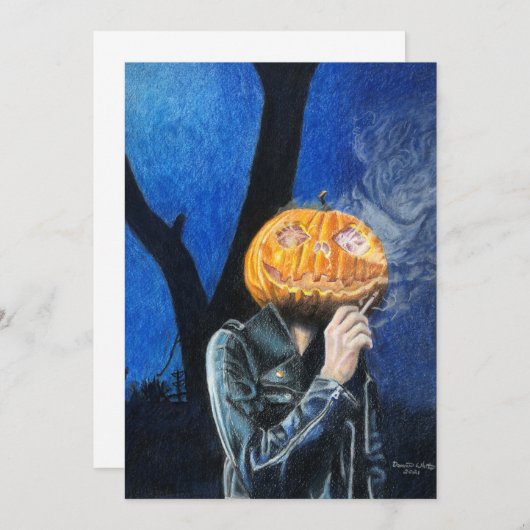 ヘッドレスバイクもしくは自転車に乗る人フラットカード (正面/裏面)