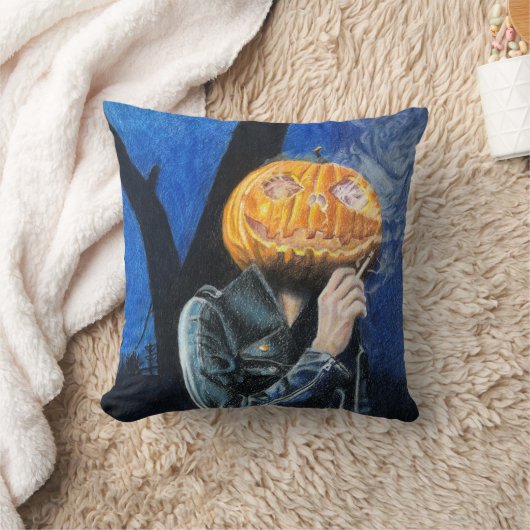 ヘッドレスバイクもしくは自転車に乗る人 クッション (ブランケット)