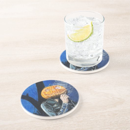 ヘッドレスバイクもしくは自転車に乗る人 コースター (側面)