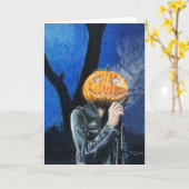 ヘッドレスバイク カード (黄色い花)