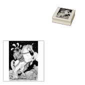 ヘッドレスホースウーマンハロウィンユニコーンゴム印 ラバースタンプ (押印)