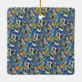 ヘッドレスホースウーマン、ハロウィーンピントのサイドドル セラミックオーナメント (裏面)