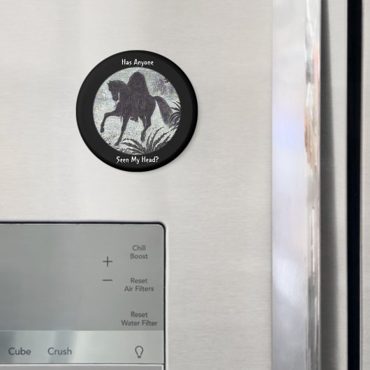 ヘッドレスホースマンおもしろい引用文 マグネット (インサイチュ (冷蔵庫))