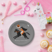 ヘッドレスホースマンのハロウィーン ペーパープレート (パーティー)