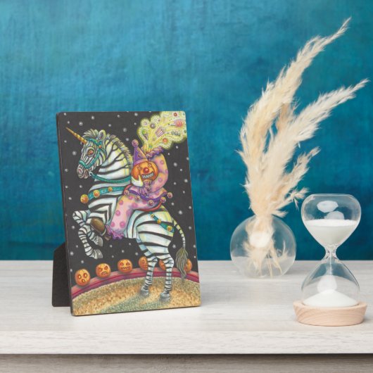 ヘッドレスホースマンスリーピーホローサーカスピエロゼブラ フォトプラーク (側面)