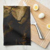 ヘッドレスホースマンハロウィーン幽霊の伝説 キッチンタオル (四つ折り)