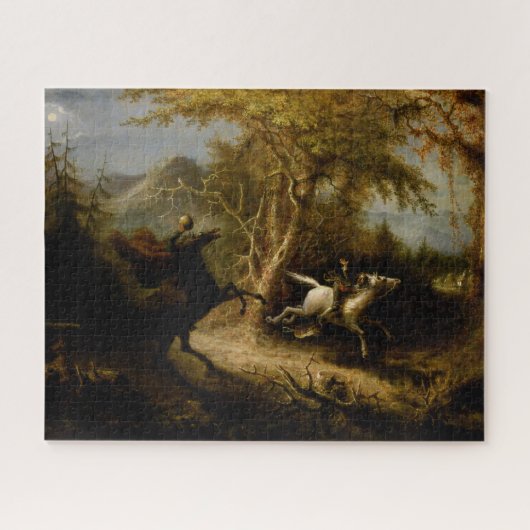 ヘッドレスホースマンハロウィーン幽霊の伝説 ジグソーパズル (横)