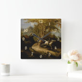 ヘッドレスホースマンハロウィーン幽霊の伝説 スクエア壁時計 (ホーム)