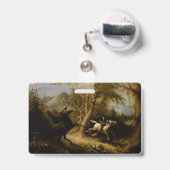 ヘッドレスホースマンハロウィーン幽霊の伝説 バッジ (Back with Retractable)