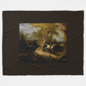 ヘッドレスホースマンハロウィーン幽霊の伝説 フリースブランケット (正面(横))