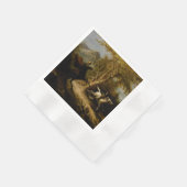 ヘッドレスホースマンハロウィーン幽霊の伝説 縁ありカクテルナプキン (角)