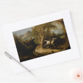 ヘッドレスホースマンハロウィーン幽霊の伝説 長方形シール (封筒)