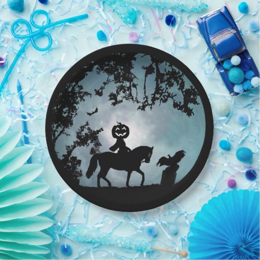 ヘッドレスホースマンハローウィンパーティ紙プレート ペーパープレート (パーティー)