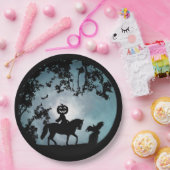 ヘッドレスホースマンハローウィンパーティ紙プレート ペーパープレート (パーティー)