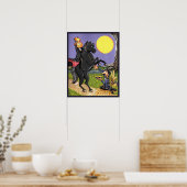 ヘッドレスホースマン一幅クレーンのポスター ポスター (キッチン)