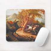 ヘッドレス・ホースマンがイカボッド・クレーンを追いかける マウスパッド (マウス)