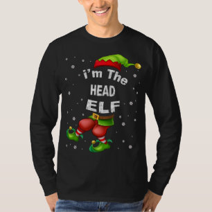ヘッド小妖精や小人マッチングファミリークリスマスパジャマギフト Tシャツ