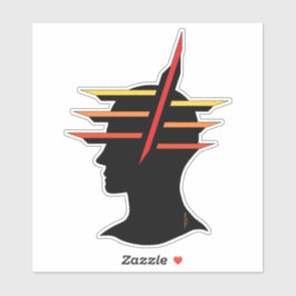 ヘッド抽象芸術 シール