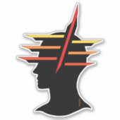 ヘッド抽象芸術 シール (正面)